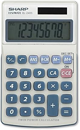 Calculadora de negócios de mão EL240SAB EL240SB LCD de 8 dígitos LCD