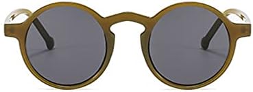 Xpectrum leve unissex pequenos óculos de sol redondos de moldura de plástico circular de plástico circular retro estilo