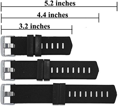 Banda Extender para compatível com Fitbit Versa/Charge/Carga HR/Carga 2 3 4 5 Banda de relógio, extensor de banda para pulso de tamanho extra grande ou desgaste do tornozelo