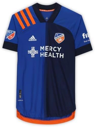 CALEB STANKO FC CINCINNATI Autografado Match Used 33 Blue Jersey da temporada de 2020 MLS - camisas de futebol autografadas