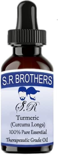 S.R Brothers Açafrão puro e natural de óleo essencial de grau com gotas de gotas 30 ml