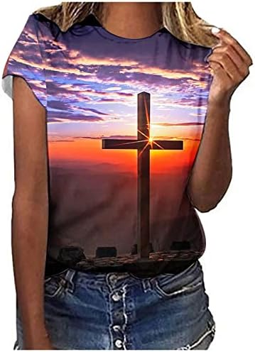 Tshirt de blusa de pescoço para o outono de verão para feminino 2023 roupas de manga curta de algodão graphic vitoriano