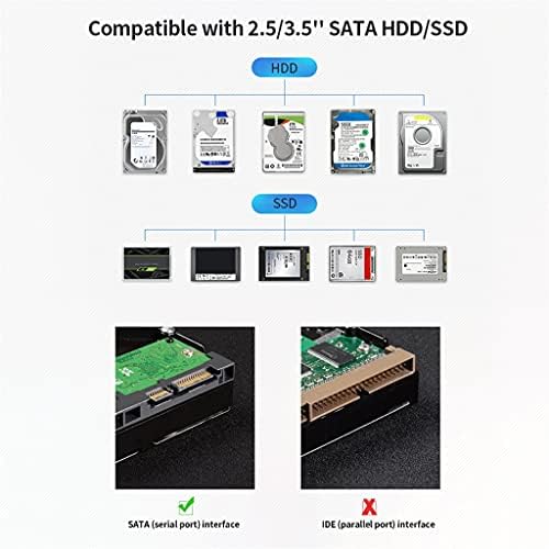 WSSBK USB3.0 DOCKING DOCKING ESTATURA 2.5/3,5 '' SATA HDD/SSD Alta velocidade Alumínio HDD Card Card Card Card Reader