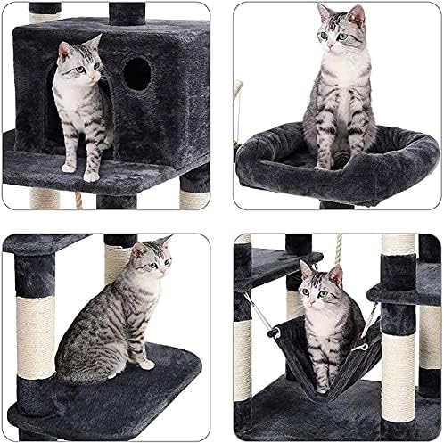 Condomínio de árvore de gatos haieshop arranhando o condomínio de gato de torre de gato com hammock gato torre 720
