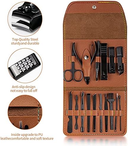 Kossma Manicure Conjunto de unhas Clipper aço inoxidável cortador de unhas Profissional Scissors Definir kit portátil conjunto
