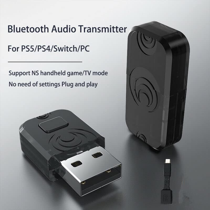 Mini receptor de transmissor de adaptador sem fio Bluetooth portátil para PC para PS5 para PS4 para Switch Gaming Disposited