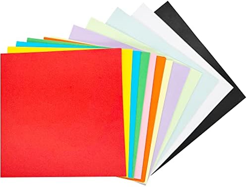 Papel colorido variado artesanato de origami 120 folhas 12 cores 15*15cm 70mgs cartolina para crianças, adultos,