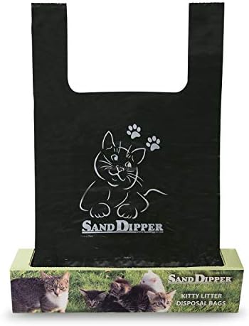 Maninho de areia Hanking Sacos de cocô de cocô de gato, díper, durável e à prova de vazamento de bolsas de areia de areia-lixo para