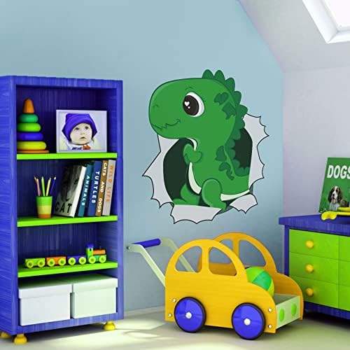 Baby Green Green Dinosaur Wall Mural adesivo Removale Cartoon Dinosaur Wall Decal