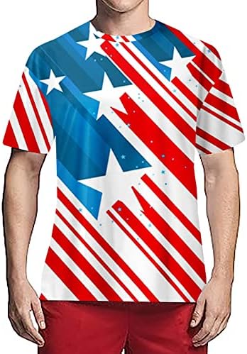 Mens camisas grandes masculas bandeira americana camiseta patriótica