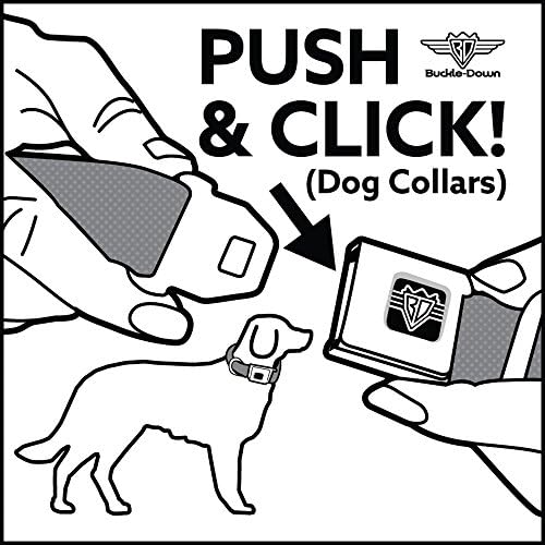 Fivela de cinto de segurança de colarinho de cachorro 426 Hemi Badge Stripes resistido laranja preto branco 15 a 26 polegadas 1,0 polegadas de largura