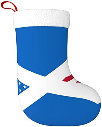 CutedWarf Scotland American Flag Christma meias