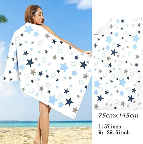 Jinfe férias casuais praia leve fino rápido rápido cobertor seco de grandes dimensões toalhas de praia para adultos 2