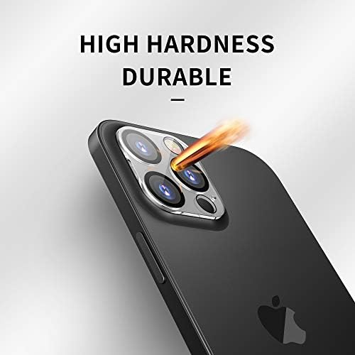[2 pacote] Protetor de tela da câmera para iPhone 12 Pro 5G Protetor de tela Temperado Vidro temperado, Case Friendly sem bubble HD