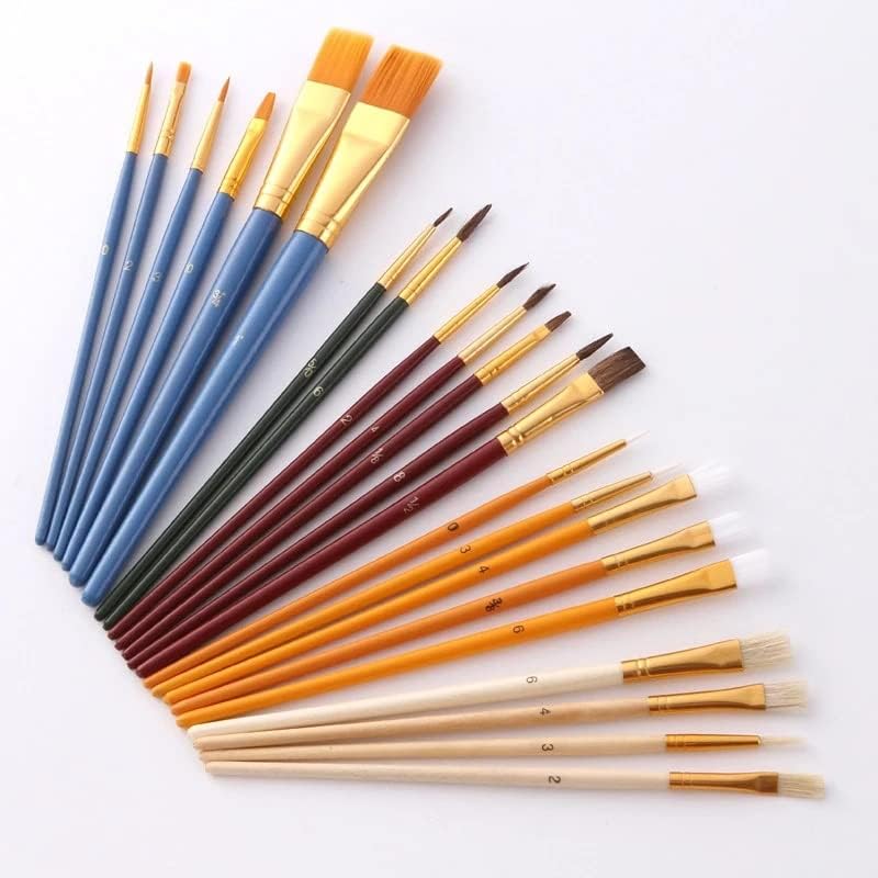 MHYFC Miniature Brush Pen Set de nylon pincel Óleo de aquarela profissional ferramenta de aquarela