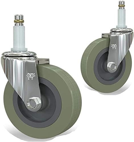 Xzgden Superior giratório Redes de 100 mm 2pcs giratórios giratórios giratórios giratórios para mobiliário com rodas de carrinho com PVC