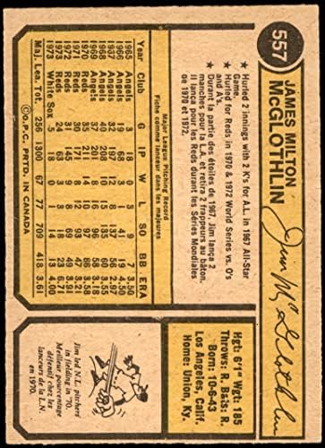 1974 O-Pee-Chee 557 Jim McGlothlin Chicago White Sox VG/Ex White Sox