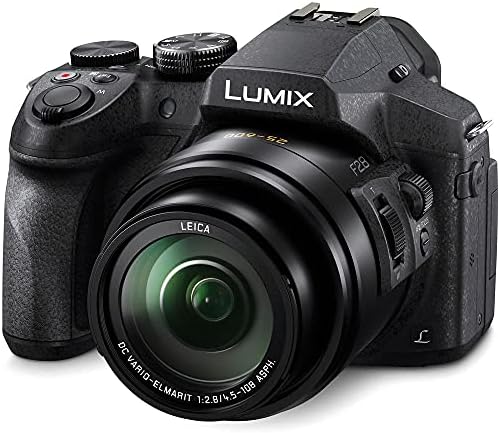 Câmera digital Panasonic Lumix DMC -FZ300 - pacote - com cartão de memória de 64 GB + DMW -BLC12 Bateria + Flash Digital + Bolsa Soft