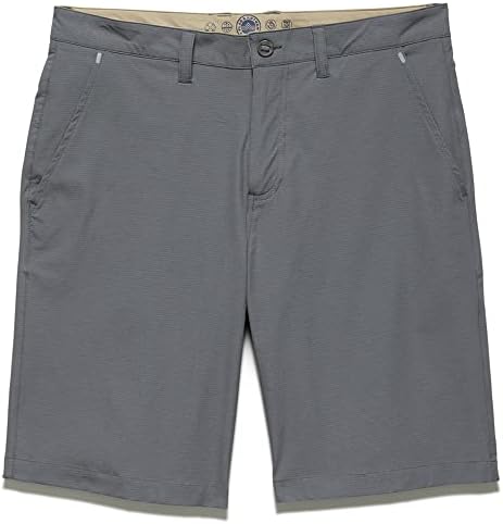Bandeira e híbrido de shorts híbridos de ripstop shorts para homens, prenda de 8 polegadas para casual, lounge, alongamento, wicking de umidade, ajuste seco