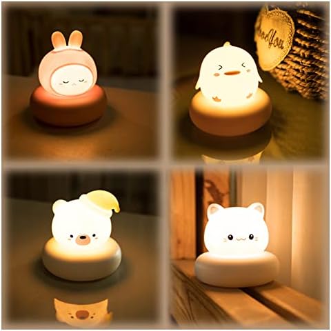 Opaeroo Night Light for Kids, LED Baby Nightlight fofo para o quarto de casa garoto USB Cartoon Lâmpada Presente 4