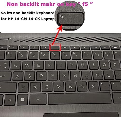 Substituição para HP 14-cm 14-ck 14t-cm 14z-cm 14q-cs 14q-cy laptop maindestrest touchpad com assembléia de teclado L23241-001 cinza