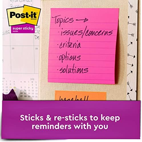 Post-it Super Sticky Recycled Notes, 3x3 pol.