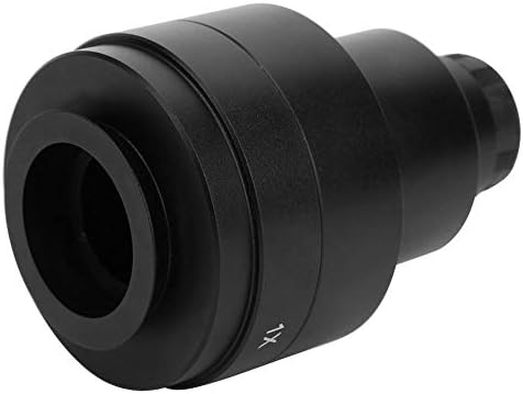 Adaptador de microscópio 1x C Montagem do adaptador CCD Adaptador de alumínio C Acessório da interface para microscópio trinocular
