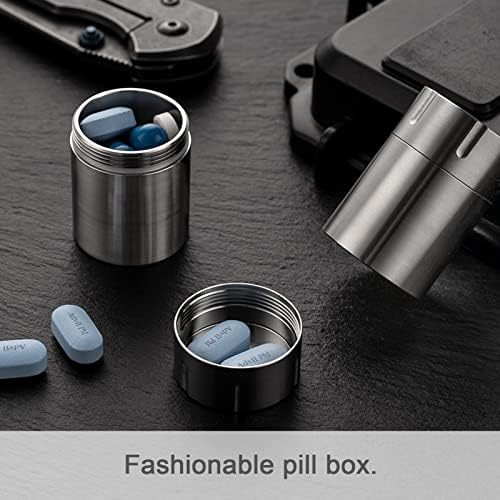 Titanium Release QuickChain+Casos de comprimidos portáteis Titanium Pill Suport
