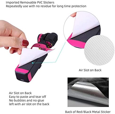 Adesivo Huiop PVC Tampa protetora compatível com OSMO Pocket 2 Câmera de mão Handheld Body Body Anti-Scratch Anti-Slide Imper