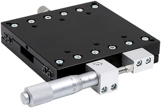 X Axis100*Micrômetro de botão de 100 mm Micrômetro de deslizamento Tipo de trilho do tipo de trilho Manual de plataforma Manual Tabela