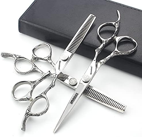 Sharonds Scissors Professional Herdressing Scissors, padrão de rosa requintada, ferramenta de estilo de tesoura especial de cabeleireiro,