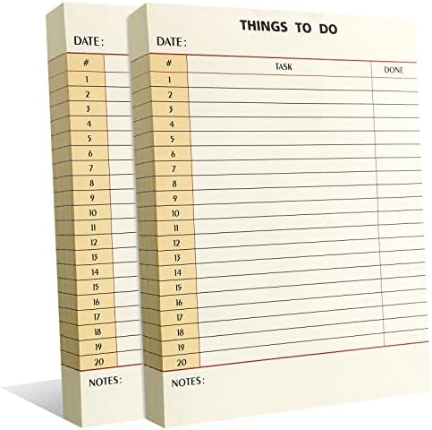 Cartão de biblioteca de Spakon 600 Sheets para fazer listar o bloco de notas para fazer memorando de redação do bloco