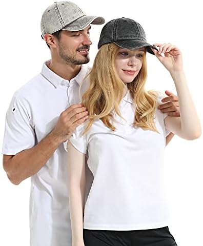 HH Hofnen Homens e mulheres lavaram o boné de beisebol de algodão Snow estilo clássico estilo de baixo perfil ajustável Hat de pai