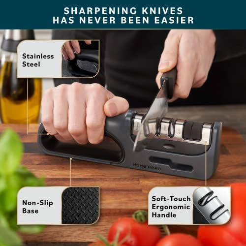 Apontador de faca de 5 estágios - afiladores da faca para facas de cozinha, apontador de faca de cozinha, apontador de faca