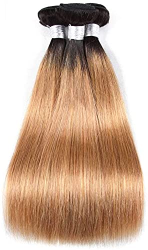 Muaowig 27 Bundles de cabelo humano ombre pacote de cabelo Tow Tone