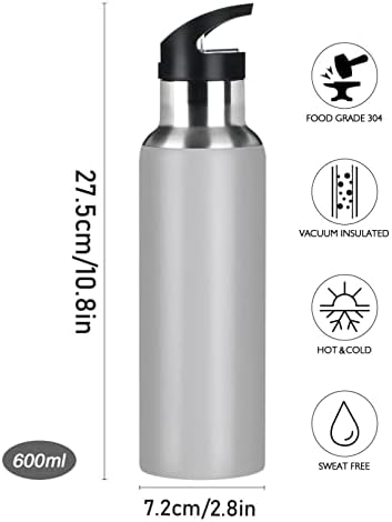 Emelivor camuflagem de água garrafa de vácuo a vácuo garrafa de água em aço inoxidável com tampa de palha de 20 onças de água