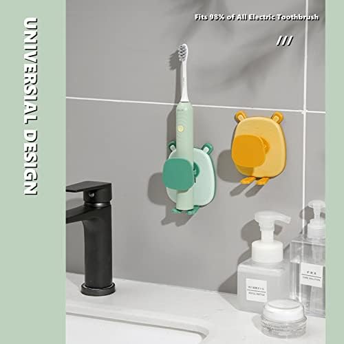 Suporte elétrico de escova de dentes para banheiro 2 pacote universal desenho animado mouse de dentes suporta sem perfuração Racks