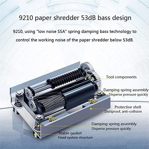 ZSEDP Documento de triturador elétrico de triturador de triturador de triturador home home shredder papel triturador