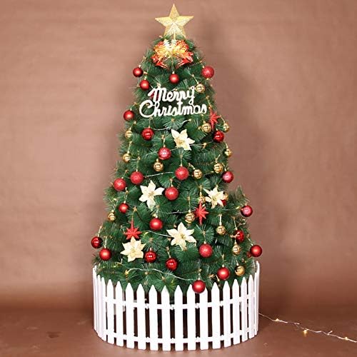 Árvore de Natal iluminada de 6,8 pés, 600 dicas de galhos, agulhas de PVC premium, árvore de Natal artificial com LEDs