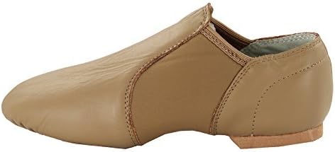 Msmax Child Slip On Jazz Shoes Leather Dancing Performance Flats