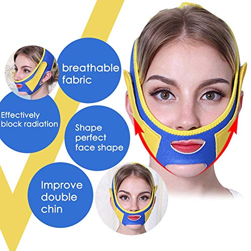 Massagem por pressão da cinta do elevador de rosto, Firming V Linha de elevação de linhagem Face Slimming Mask Skin Bandage Remova