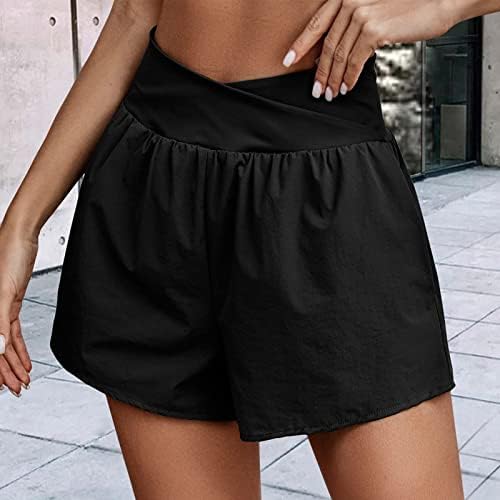 Shorts de verão para mulheres salões de cintura alta casual