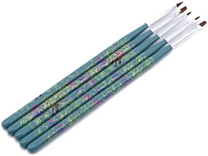CzdyUf 5pcs pincéis de unhas em gel pincel de pintura de pintura de desenho de pinturas de desenho de conjunto de ferramentas de manicure