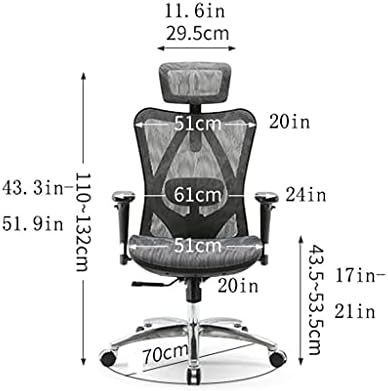 Cadeira de mesa de computador cadeira ergonômica de escritório em casa - cadeira de mesa de alta defesa de altura - cadeira de cadeira de malha de malha respirável cadeira de escritório cadeiras executivas