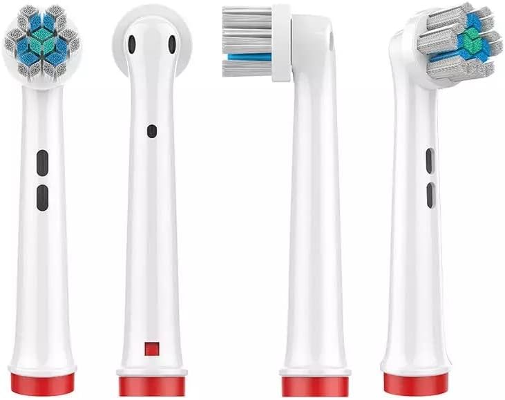 Cabeças de escova de reposição para escova de dentes elétrica oral-B Braun, diamante limpo, eb55-x-pacote de 4