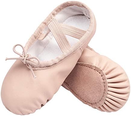 Sapatos de balé Stelle para meninas Sapatos de dança de couro de balé para meninas para criança/garotinha/garoto grande