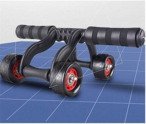 Roda muscular abdominal de Quanjj Quatro rodadas de rebote da roda da barriga, roda muscular abdominal silenciosa, dispositivo de treinamento