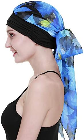 Quimioterapia turbans para feminino para mulheres longas lenços de cabeça de cabeça de cabeçote de cabeça chapéus de