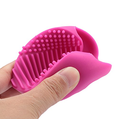 Limpeza de maquiagem Lookatool Clea Washing Glove Racks Tool de secagem de ovo Silicone Brush Kits para meninas de 12 a 16 anos