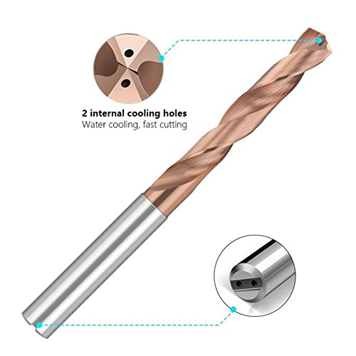 Broca de broca 5d tungstênio aço de aço de broca de broca de bits para máquina de trabalho de metal 1pcs